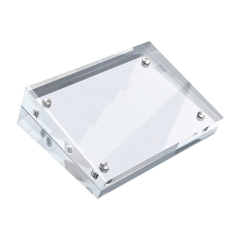 Transparent Acrylic Card Block Holder